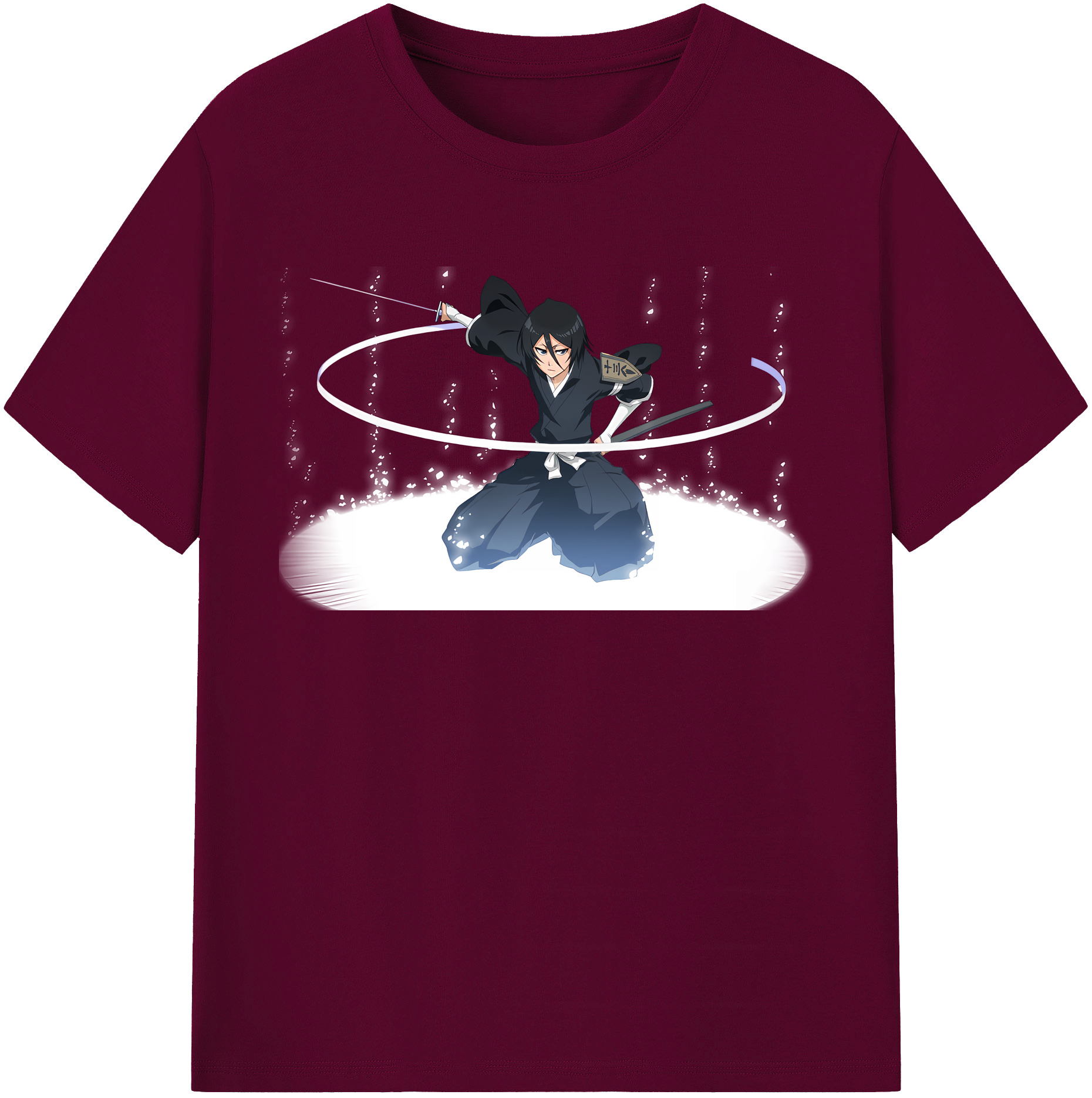 （画像用） ブリーチ 朽木ルキア BLEACH Kuchiki Rukia レディースカジュアルプリントTシャツ（綿100％）
